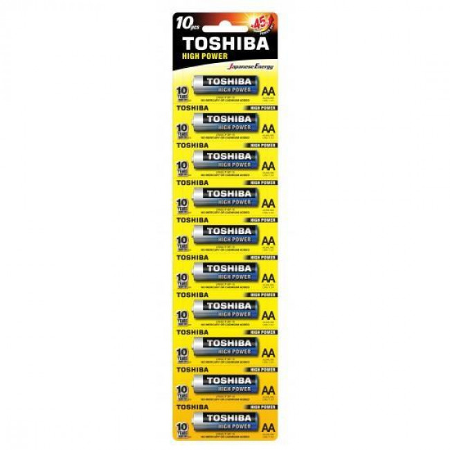 LR06 AA ΜΠΑΤΑΡΙΕΣ ΑΛΚΑΛΙΚΕΣ ΣΕΤ 10 ΤΕΜΑΧΙΩΝ TOSHIBA