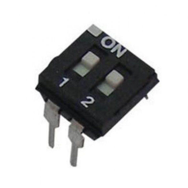 DIP SWITCH 2P STANDART  H΄ LOW PROFILE
