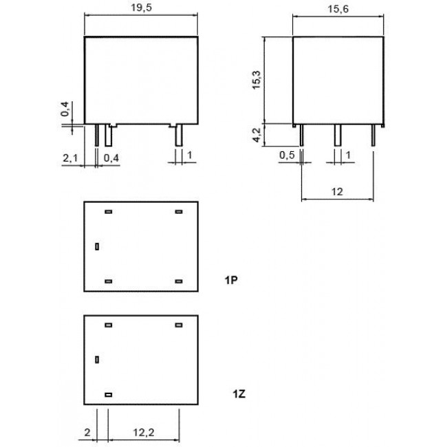 RM50N-3011-85-1024 ΡΕΛΕ 24V DC 1 ΕΠΑΦΗΣ 6A 250VAC/12A 125VAC