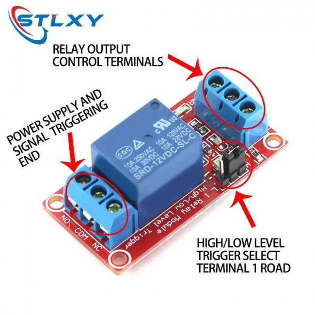 ΡΕΛΕ 5V DC 1 ΕΠΑΦH 10A ΣΕ ΠΛΑΚΕΤΑΚΙ