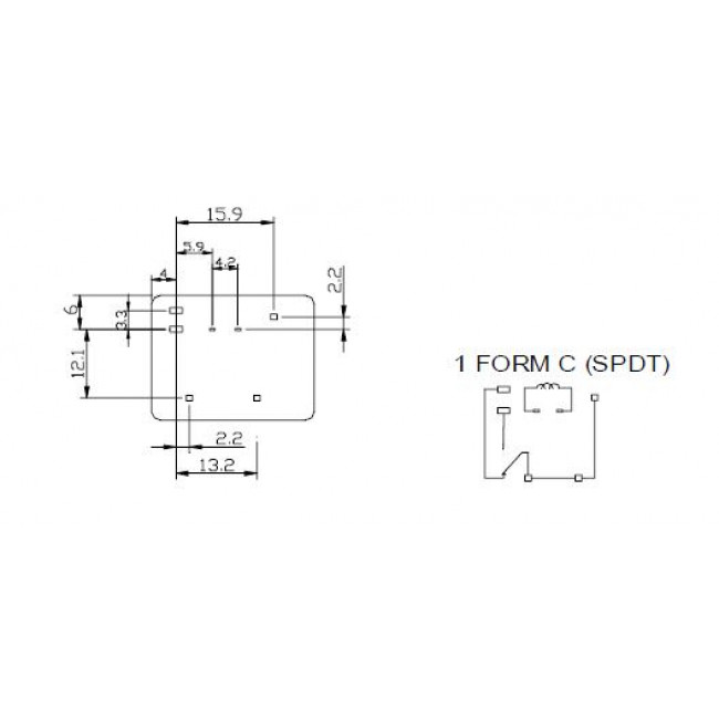 ΡΕΛΕ 12V DC 1 ΕΠΑΦΗΣ 30Α FRA2C-S1