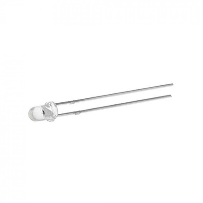 LED 5mm ΘΕΡΜΟ ΛΕΥΚΟ 2900-5000mcd 60° 20mA 3000k