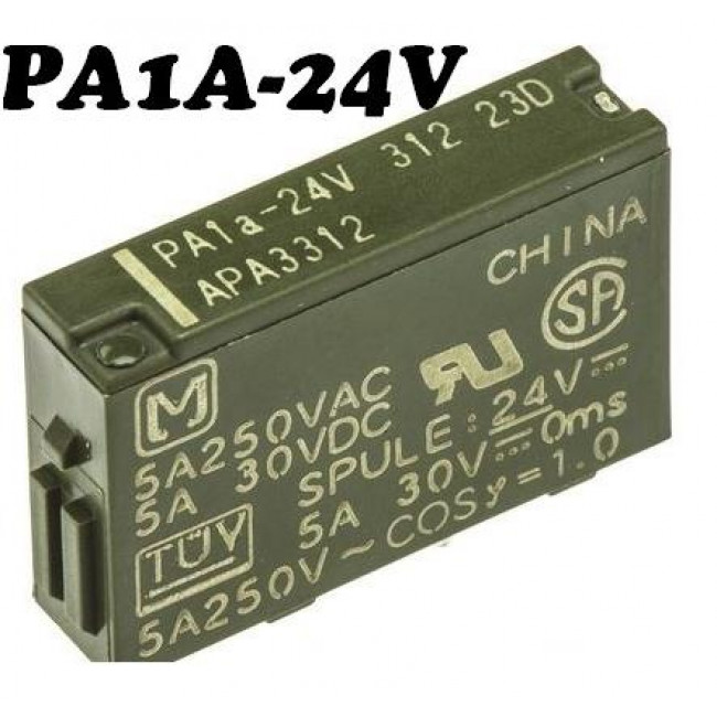 ΡΕΛΕ 24V DC 1 ΕΠΑΦΗΣ 5A MINI PA1A-24V