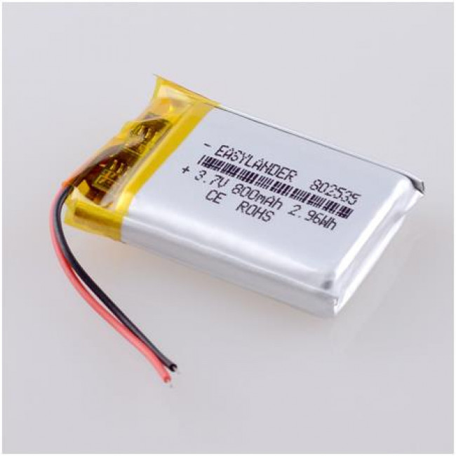 3.7V 800mAh ΜΠΑΤΑΡΙΑ Li-PO LP802535
