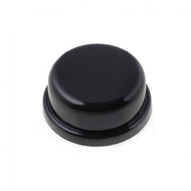 ΚΟΥΜΠΙ ΜΑΥΡΟ ΣΤΡΟΓΓΥΛΟ Φ13mm ΓΙΑ TACT SWITCH