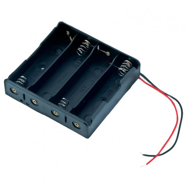 ΜΠΑΤΑΡΙΟΘΗΚΗ 4 ΣΤΟΙΧΕΙΩΝ 18650 ΜΕ ΚΑΛΩΔΙΟ