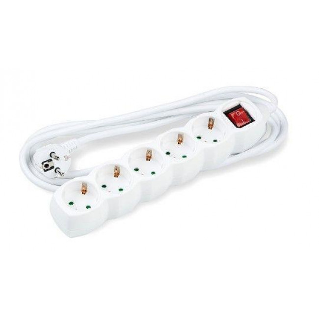 ΠΟΛΥΠΡIZO 5 ΘΕΣΕΩΝ ΜΕ ΔΙΑKΟΠΤΗ ΚΑΙ ΚΑΛΩΔΙΟ 3x1.5mm/5m