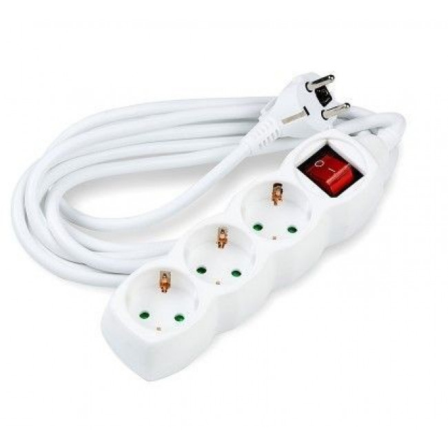 ΠΟΛΥΠΡΙΖΟ 3 ΘΕΣΕΩΝ ΔΙΑΚΟΠΤΗ ΚΑΙ ΚΑΛΩΔΙΟ 3X1.5mm/3m