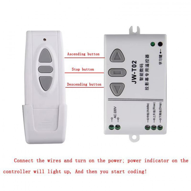 ΣΕΤ ΤΗΛΕΧΕΙΡΙΣΜΟΥ ΜΟΤΕΡ 220V UP-DOWN