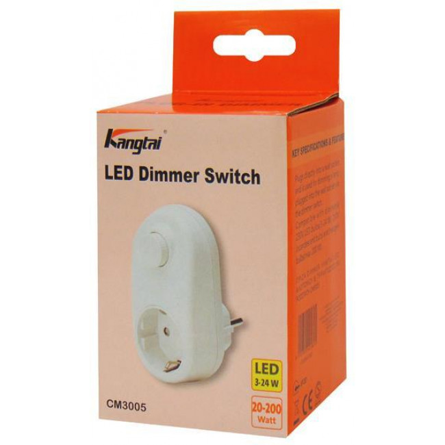 DIMMER ΠΡΙΖΑΣ ΜΕ ΡΟΟΣΤΑΤΗ ΛΑΜΠΑΣ LED 24W, ΑΛΟΓΟΝΟΥ & ΠΥΡΑΚΤΩΣΗΣ 200W CM3005 KANGTAI