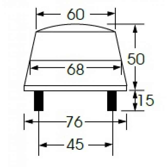 SL 30Y STROBE LIGHT 12V ΚΙΤΡΙΝΟ