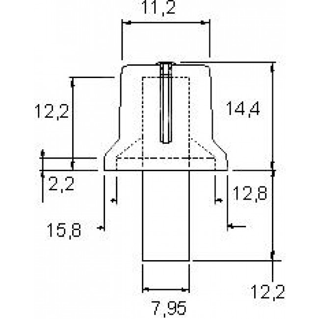 ΚΟΥΜΠΙ ΠΛΑΣΤΙΚΟ ΚΟΥΜΠΩΤΟ ΓΙΑ ΑΞΟΝΑ 6mm ΚΟΚΚΙΝΟ