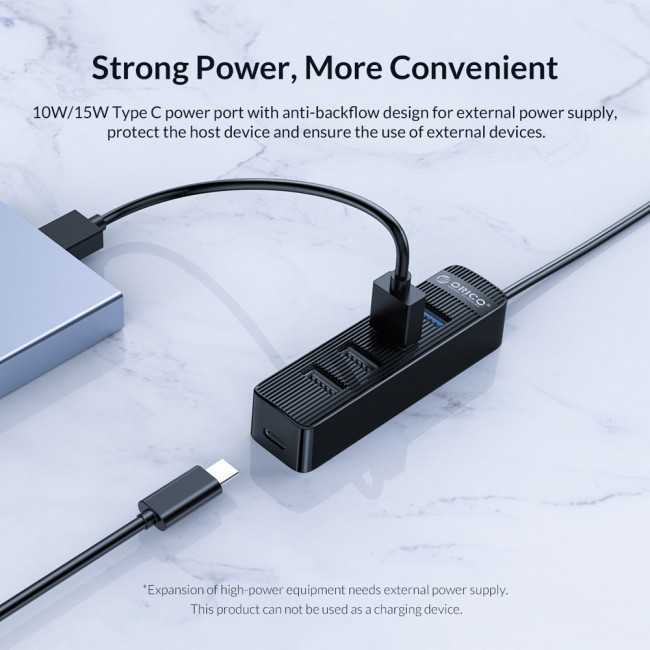 TWU 32-4A USB HUB ME USB-C & 4x USB, ΚΑΛΩΔΙΟ 15cm ORICO