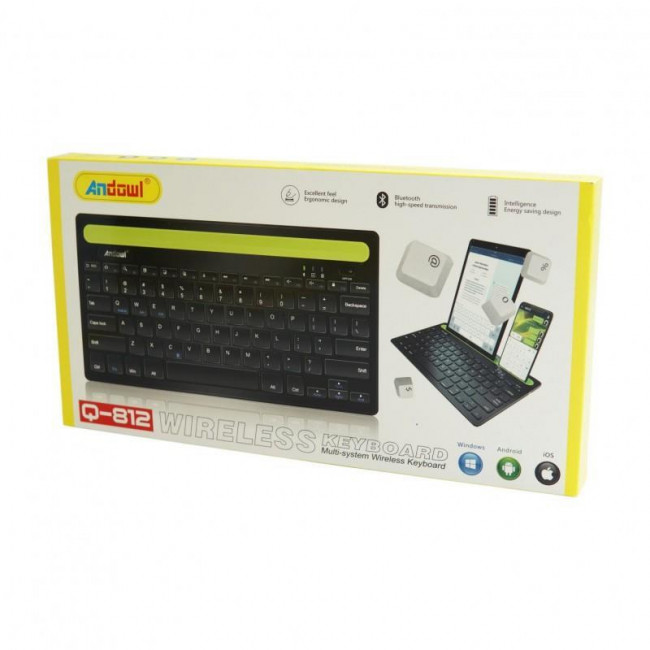 ΠΛΗΚΤΡΟΛΟΓΙΟ ΑΣΥΡΜΑΤΟ BLUETOOTH ΓΙΑ ΚΙΝΗΤΑ, TABLET κ.ά.  Q-812