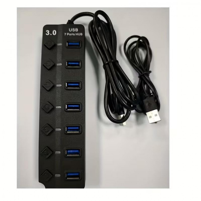 USB 3.0 HUB 7 PORT ΜΕ ΑΤΟΜΙΚΟΥΣ ΔΙΑΚΟΠΤΕΣ
