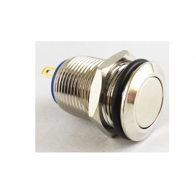 ΜΠΟΥΤΟΝ MH ΦΩΤΙΖΟΜΕΝΟ NICKEL ΑΔΙΑΒΡΟΧΟ FLAT 250V AC/2Α  Φ12