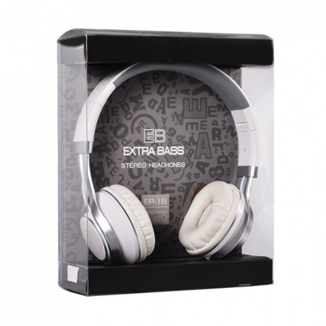 EP 16 ΑΚΟΥΣΤΙΚΑ STEREO ΣΤΕΦΑΝΙ ΜΕ MIC 1.8m ΛΕΥΚΑ
