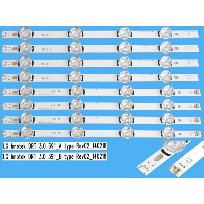 LED BAR BACKLIGHT ΓΙΑ 39" LG ( ΣΕΤ 8 ΤΕΜΑΧΙΩΝ ) 4 A+ 4 B