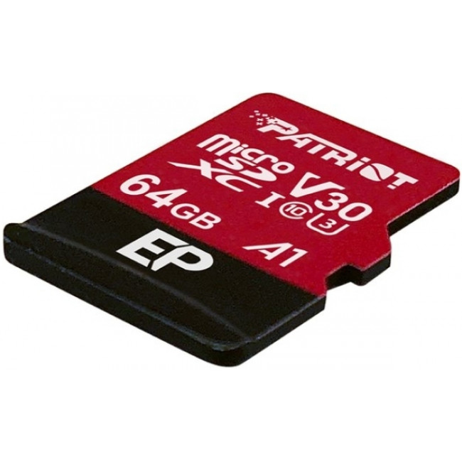 ΚΑΡΤΑ ΜΝΗΜΗΣ MICRO SD 64GB CLASS 10 UHS-I U3 V30 PATRIOT