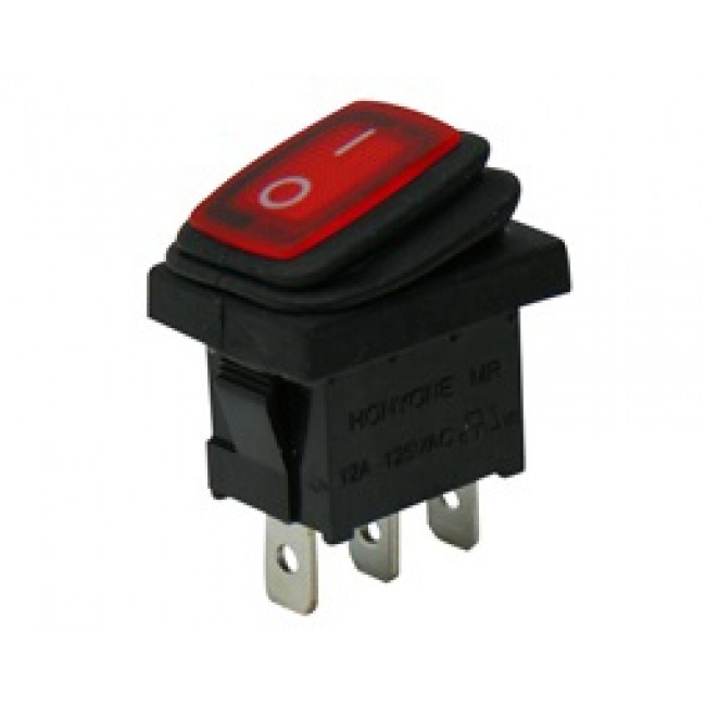 ΔΙΑΚΟΠΤΗΣ ΚΟΥΝΙΑΣ ON-OFF 3 ΕΠΑΦΕΣ 10A/250V ΚΟΚΚΙΝΟ IP65