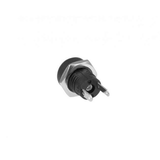 ΦΙΣ DC 2.1mm ΣΑΣΙ ΣΤΡΟΓΓΥΛΟ ΠΛΑΣΤΙΚΟ 2PIN