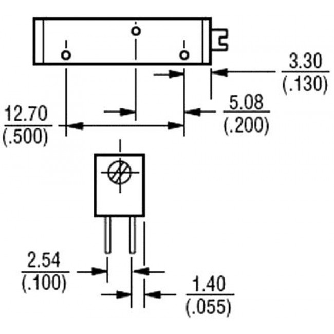 500KΩ ΤΡΙΜΜΕΡ ΠΟΛΥΣΤΡΟΦΟ 22 ΣΤΡOΦΩΝ
