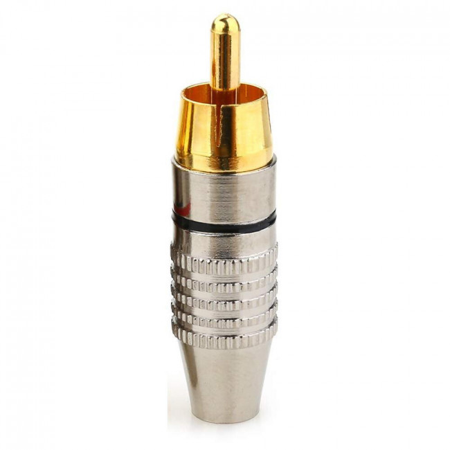 ΦΙΣ RCA ΑΡΣΕΝΙΚΟ 7mm ΕΠΙΧΡΥΣΟ ΜΕΤΑΛΛΙΚΟ ΜΑΥΡΟ