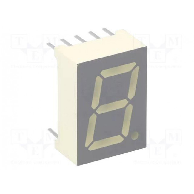 DISPLAY LED ΚΟΙΝΗΣ ΚΑΘΟΔΟΥ ΚΟΚΚΙΝΟ 13.2mm 7 SEGMENT SC52-11SRWA