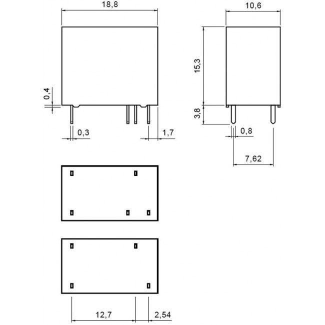 ΡΕΛΕ 24V DC 1 ΕΠΑΦΗΣ SPDT 5A MINI