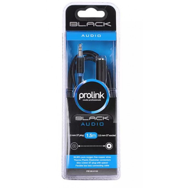 ΠΡΟΕΚΤΑΣΗ ΑΚΟΥΣΤΙΚΩΝ 3.5mm STEREO 1.5m PROLINK