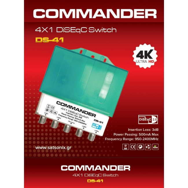 DISEQC 4:1 COMMANDER DS-41