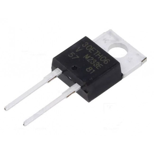 30ETH06 ΔΙΟΔΟΣ ΜΟΝΗ HYPERFAST 30A 600V 30ns TO-220
