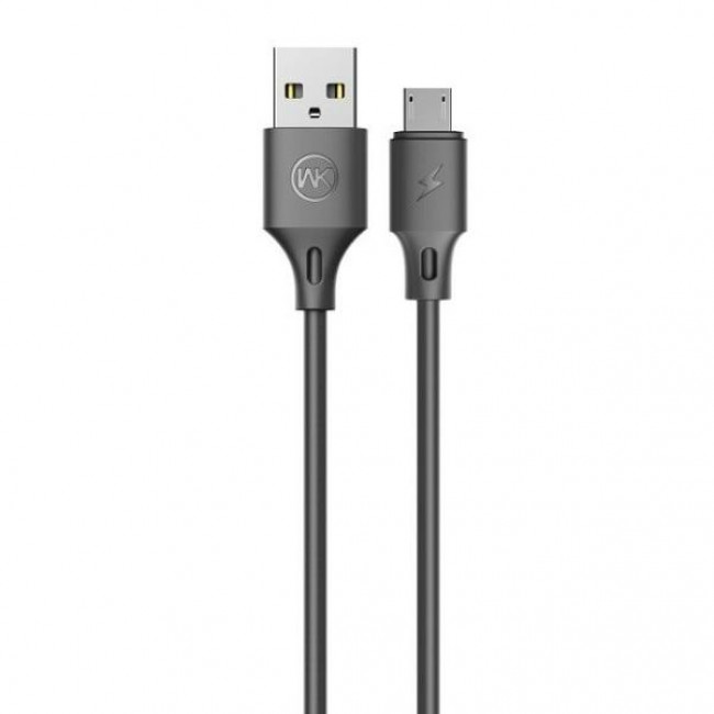USB A - MICRO USB B ΚΑΛΩΔΙΟ 2m 2.4A ΜΑΥΡΟ FULL SPEED WDC-092m