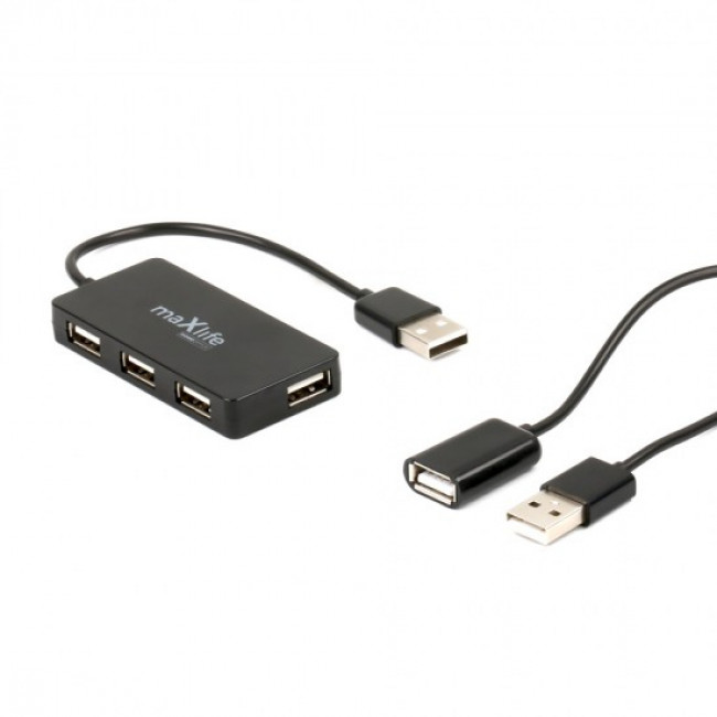 USB 2.0 HUB 1:4 0.15m+1.5m ΠΡΟΕΚΤΑΣΗ USB MAXLIFE