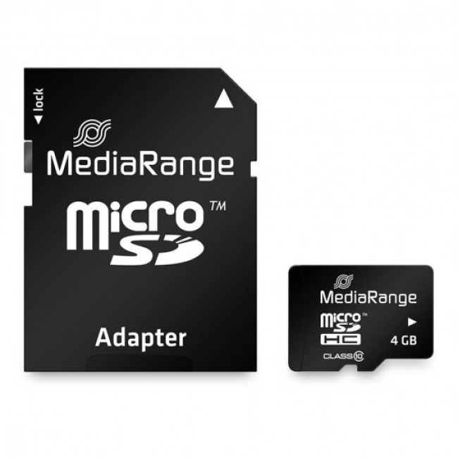 ΚΑΡΤΑ ΜΝΗΜΗΣ MICRO SD 4GB CLASS 10 MEDIARANGE