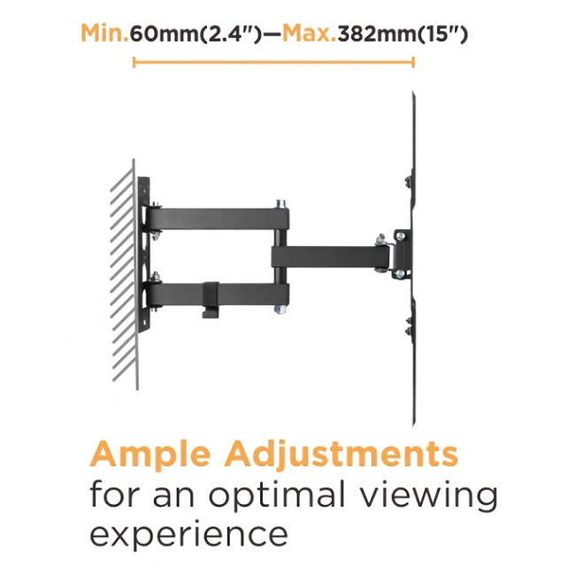LPA 68 443 ΒΑΣΗ LCD 23-55" 30Kg ΜΕ ΒΡΑΧΙΟΝΑ