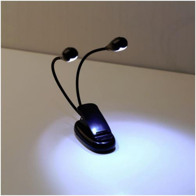 ΦΩΤΙΣΤΙΚΟ  LED LAMP ΜΕ ΔΥΟ ΒΡΑΧΙΟΝΕΣ ΚΑΙ ΚΛΙΠ ΣΤΗΡΙΞΗΣ
