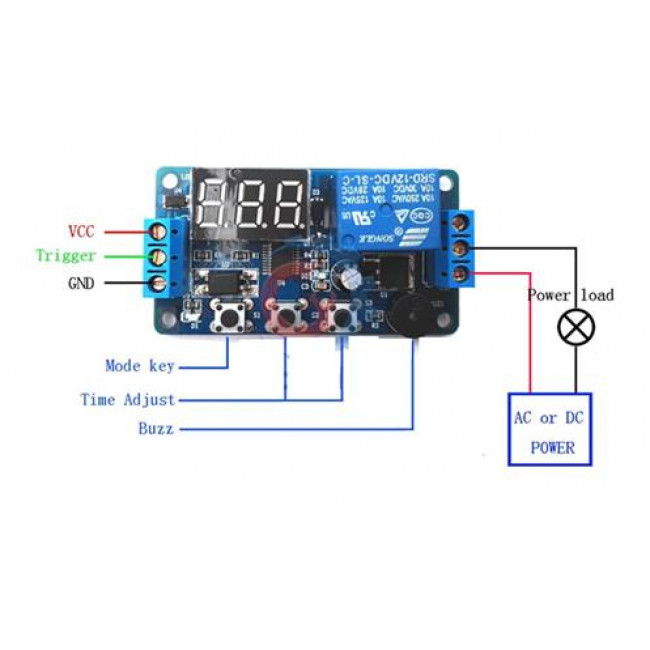 ΧΡΟΝΟΔΙΑΚΟΠΤΗΣ 12V ΨΗΦΙΑΚΟΣ 3 ΜΠΟΥΤΟΝ ΚΑΙ ΜΠΑΖΕΡ