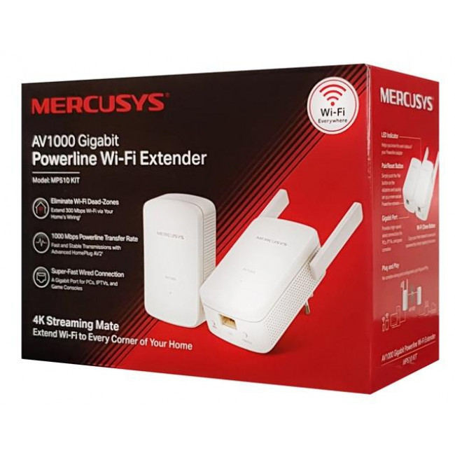 MP 510KIT GIGABIT POWERLINE WI-FI AV1000 MERCUSYS