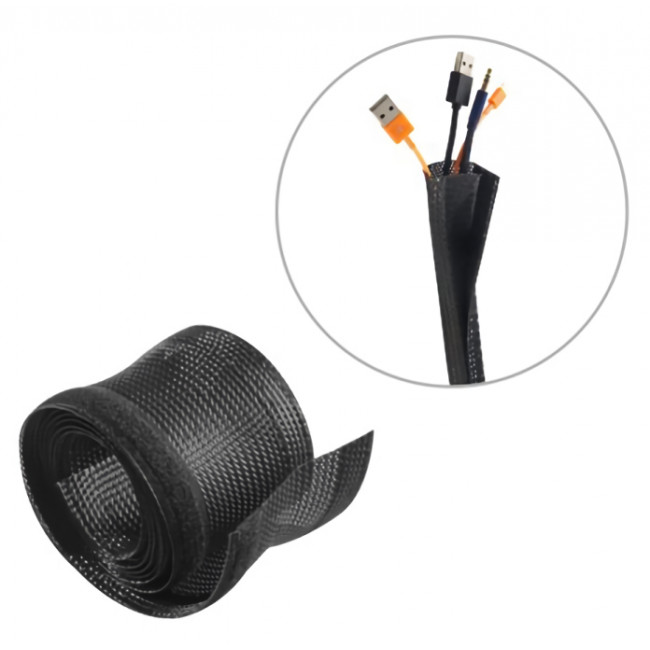 VS 85 ΠΛΕΓΜΑ ΚΑΛΩΔΙΩΝ WRAP ΜΑΥΡΟ 100Χ8.5cm
