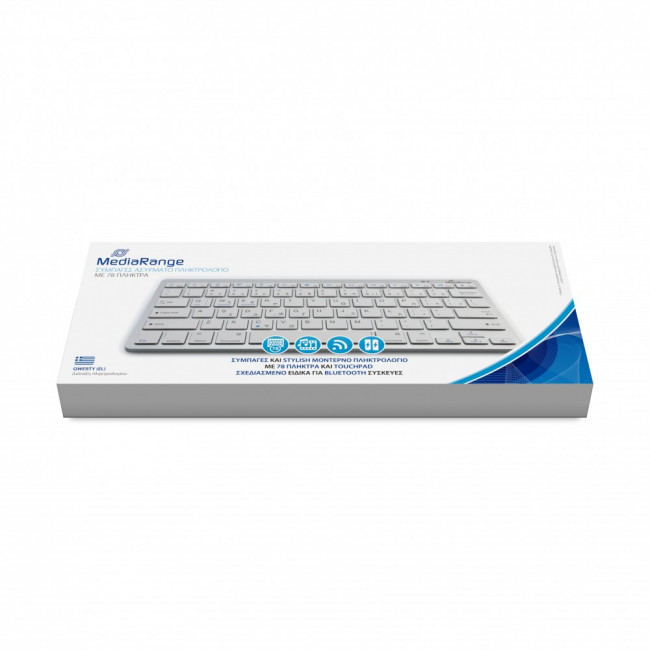 MROS 132 ΑΣΥΡΜΑΤΟ ΠΛΗΚΤΡΟΛΓΙΟ BLUETOOTH MEDIARANGE ΑΣΗΜΙ