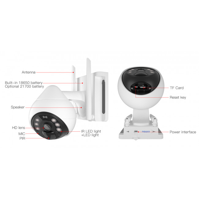 VSTARCAM ΗΛΙΑΚΗ ΚΑΜΕΡΑ CB69 10000mA IP66 3MP