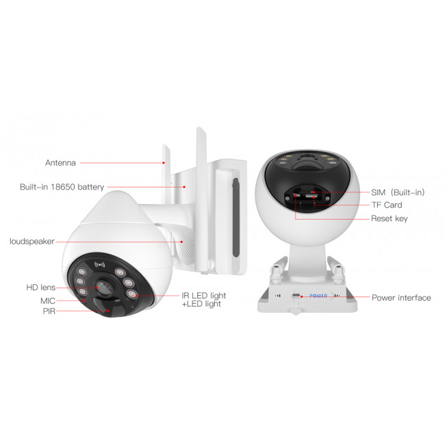 VSTARCAM ΗΛΙΑΚΗ ΚΑΜΕΡΑ BG69 10000mA IP66 3MP