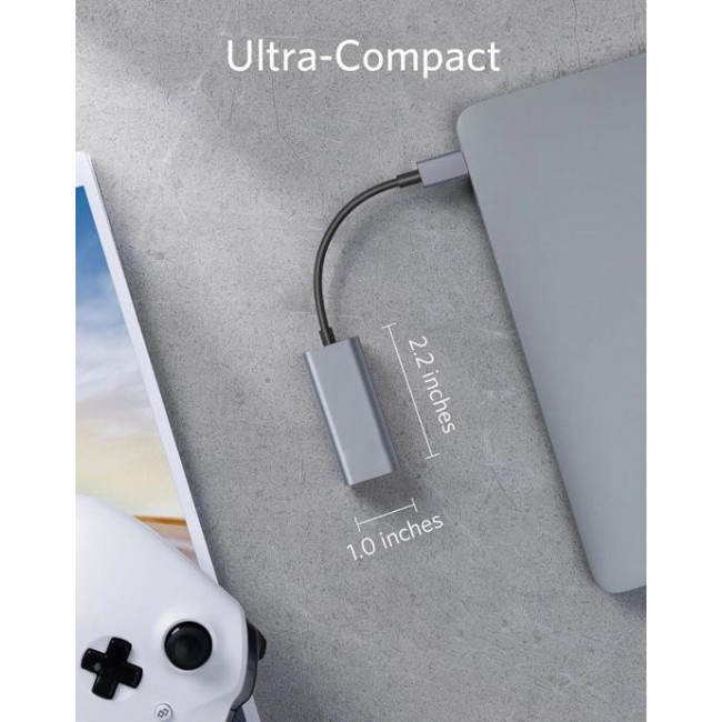 USB TYPE C ΑΡΣΕΝΙΚΟ -  ETHERNET LAN ΘΗΛΥΚΟ ΚΑΛΩΔΙΟ 0.20m