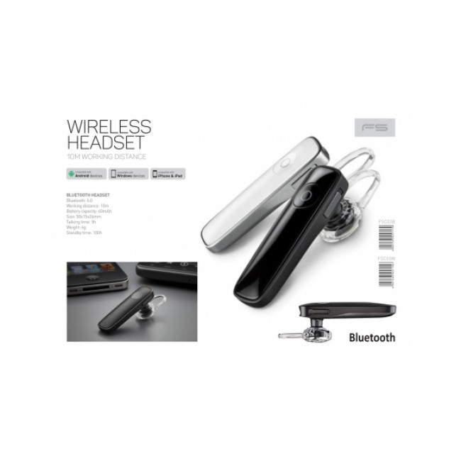 FSC 03W HANDSFREE BLUETOOTH 5.0 ΛΕΥΚΟ FREESTYLE