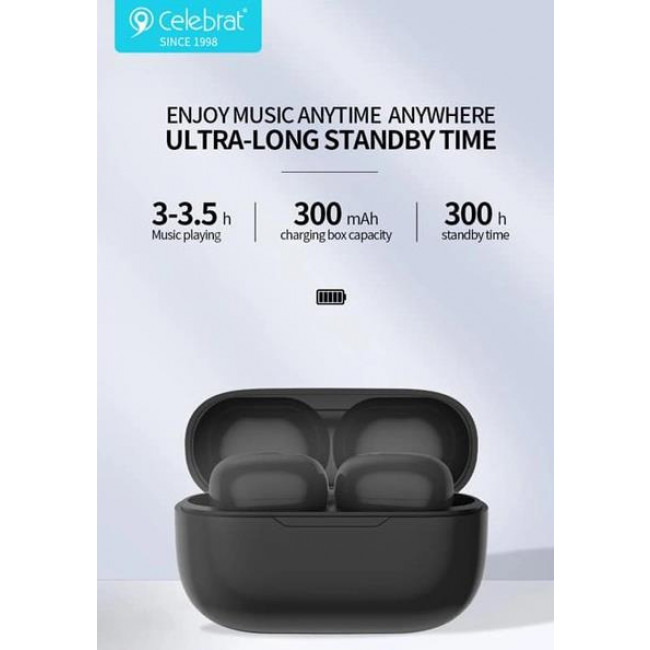 W7  BLUETOOTH HANDSFREE PLUG ΜΕ ΘΗΚΗ ΦΟΡΤΙΣΗΣ ΜΑΥΡΑ