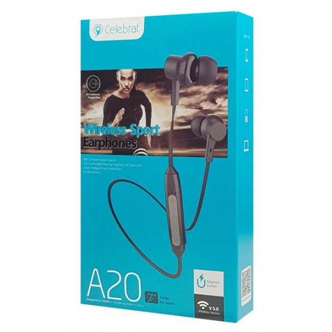 Α20 ΑΚΟΥΣΤΙΚΑ BLUETOOTH CELEBRAT ΜΕ ΜΑΓΝΗΤΗ ΜΑΥΡΑ