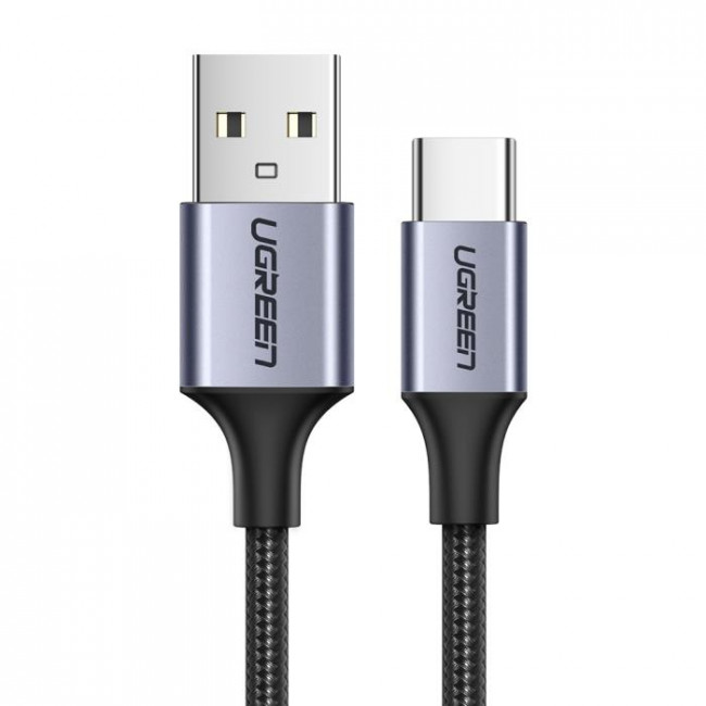 USB 2.0 A - USB TYPE C 3A ΚΑΛΩΔΙΟ ΝΙΚΕΛ 2M US288 UGREEN ΜΑΥΡΟ