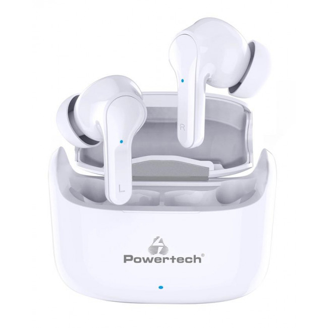 PT 1052 ΑΚΟΥΣΤΙΚΑ BLUETOOTH ΛΕΥΚΑ POWERTECH ΜΕ ΘΗΚΗ ΦΟΡΤΙΣΗΣ 400mA