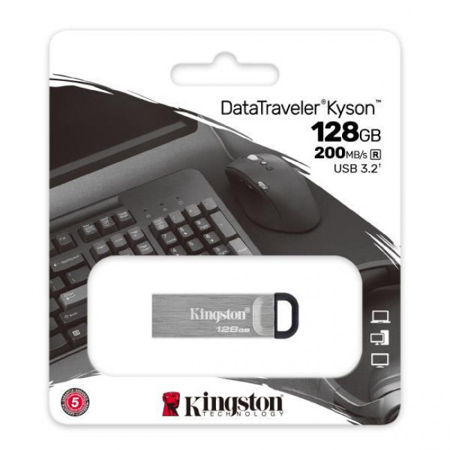 USB 3.2 FLASH DRIVE 128GB 200MB/s KINGSTON DATATRAVELER KYSON